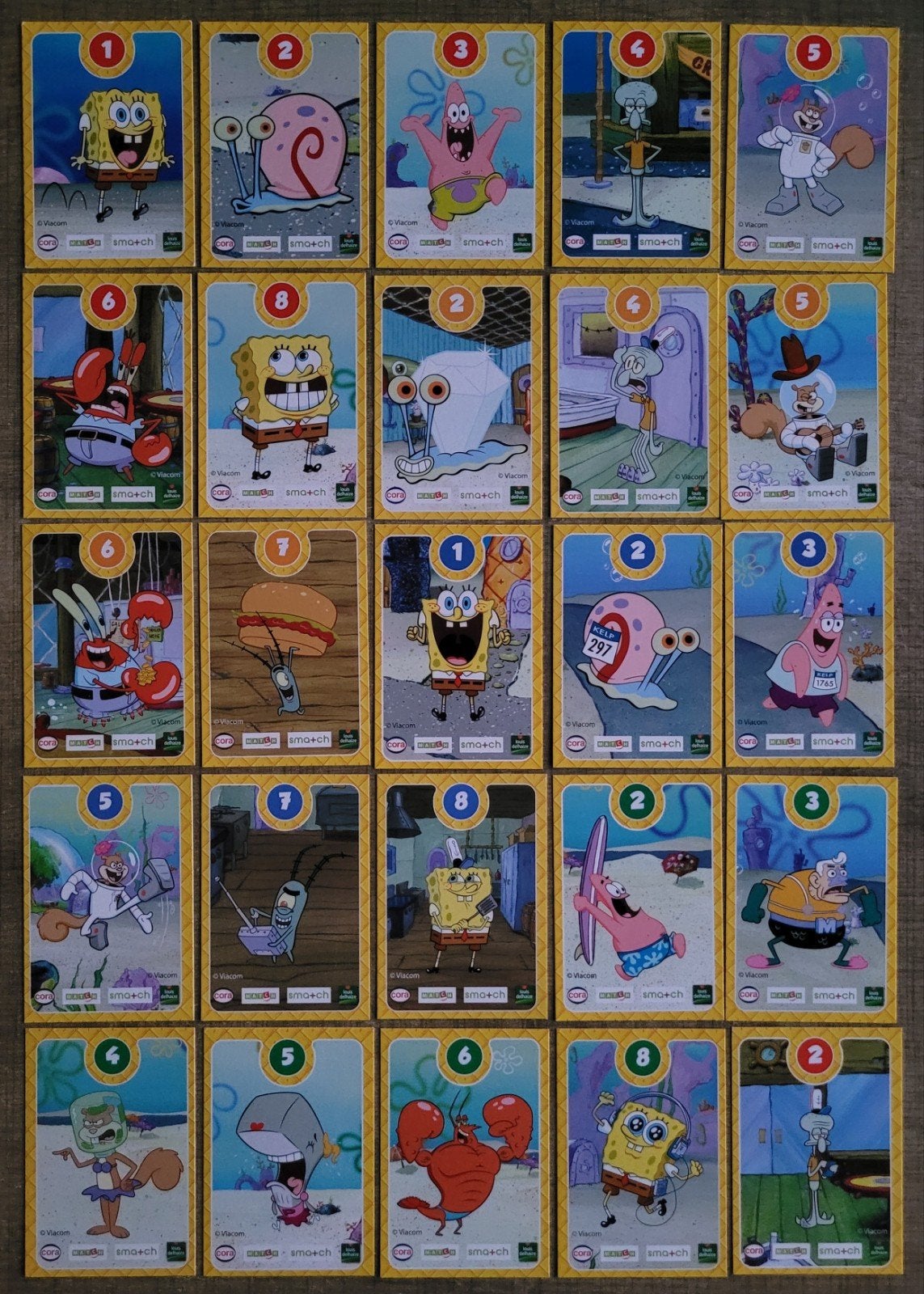 SpongeBob: 45 verzamelkaarten, Verzamelen, Ophalen of Verzenden, Zo goed als nieuw, Tv, Foto of Kaart