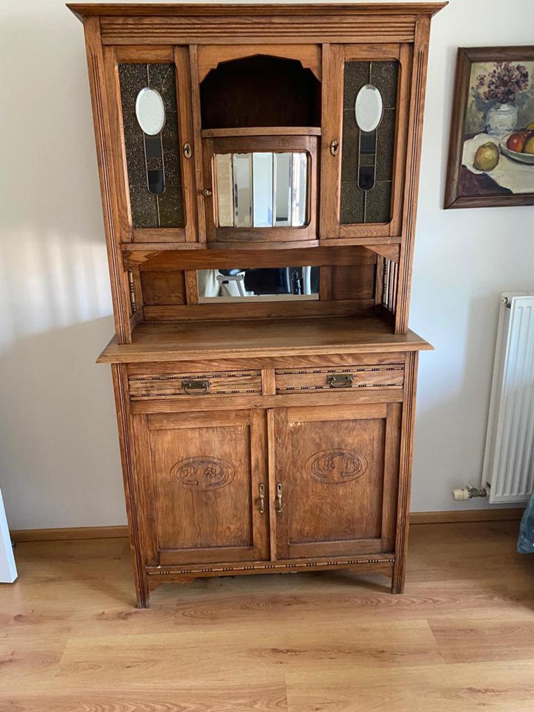 Oude vitage kast van 1931, 25 à 50 cm, 100 à 150 cm, Utilisé, Verre