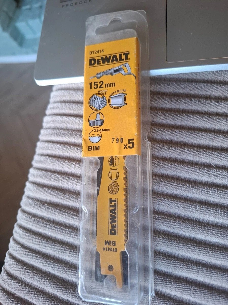 5x 5=25 reciprozaag 152mm DeWalt nieuw, Doe-het-zelf en Bouw, Ophalen, Reciprozaag