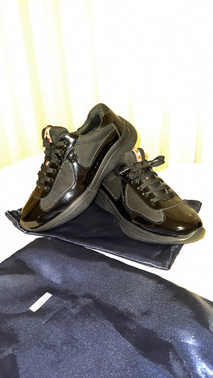 Chaussures Prada Noires brillantes, Vêtements | Hommes, Chaussures, Enlèvement ou Envoi, Comme neuf