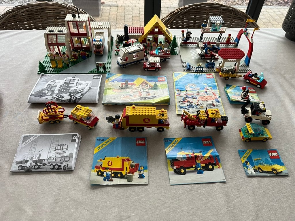 9 Lego sets Legoland jaren 80, Inclusief accessoires, Gebruikt, Lego, Ophalen of Verzenden