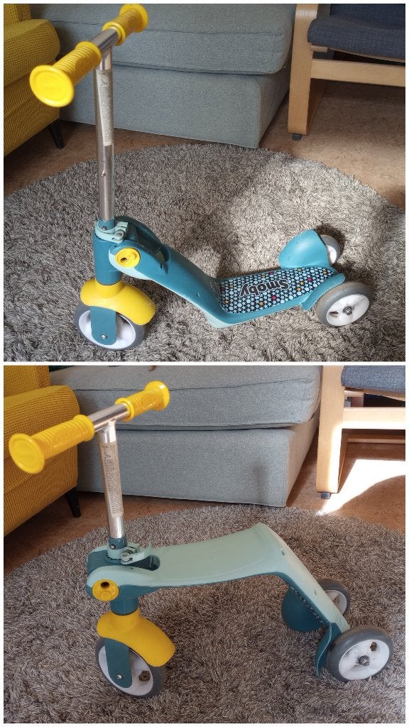 Smoby Reversible 2-in-1 Loopfiets / Scooter, Ophalen of Verzenden, Gebruikt, Smoby