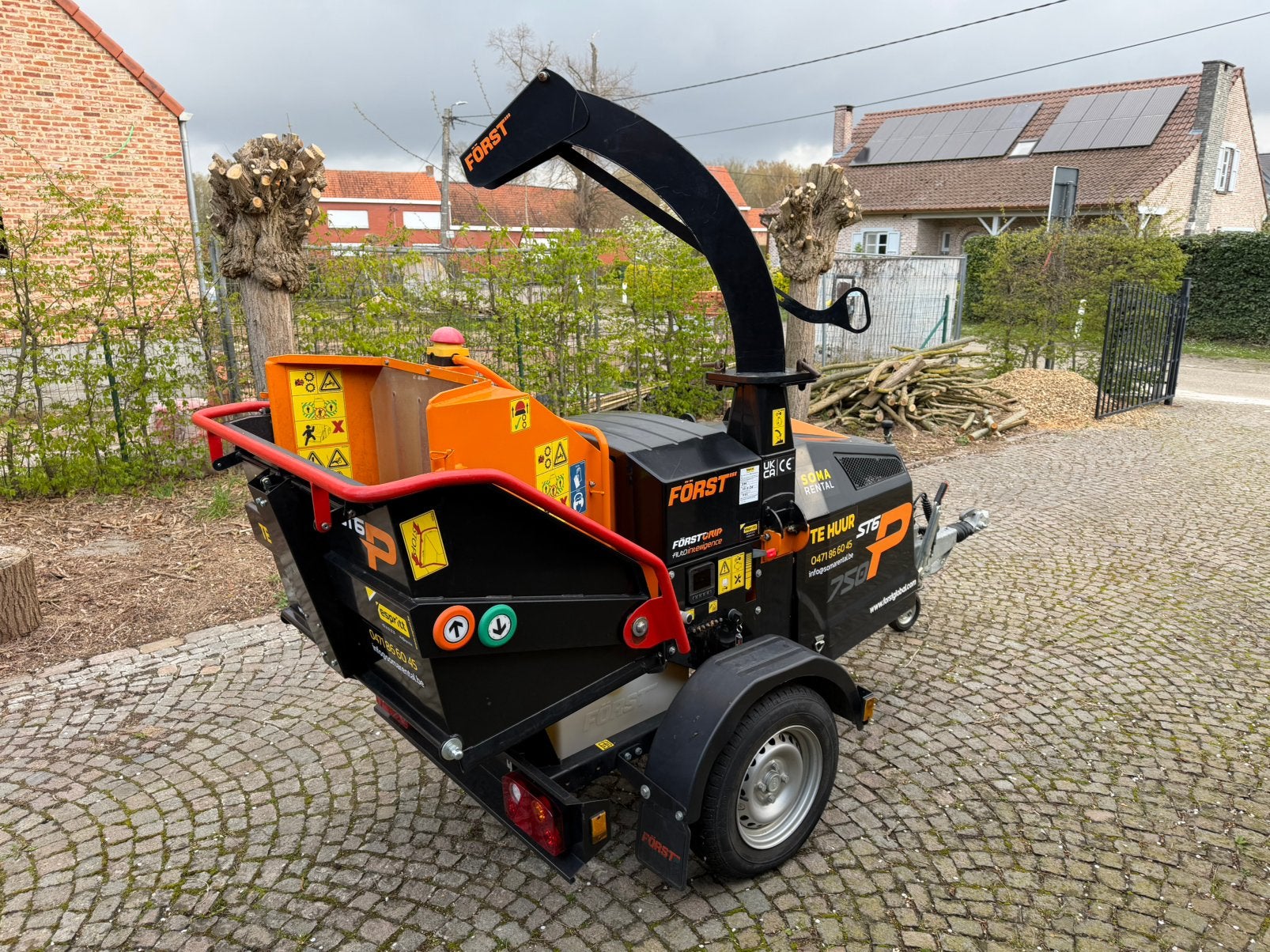 Houthakselaar 16cm te huur/huren, Tuin en Terras, Hakselaars, Zo goed als nieuw, Ophalen