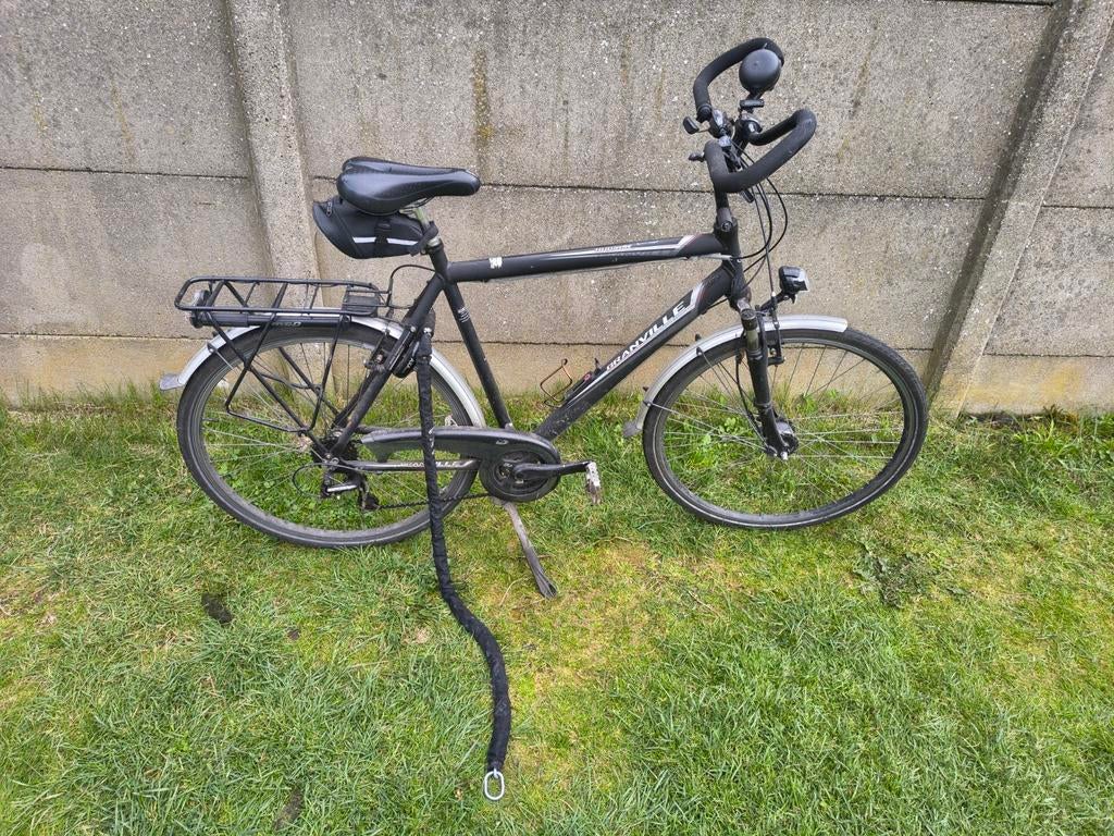 Herenfiets, 21 versnellingen, Gebruikt, Velgrem, Versnellingen, Ophalen