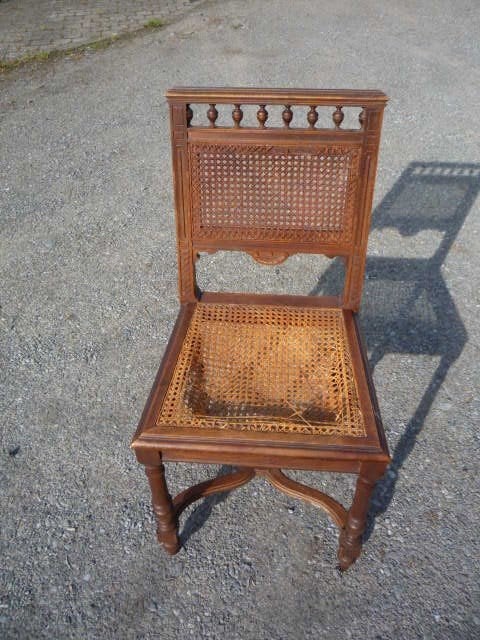 beukenhouten stoelen - gecanneleerd (4 stuks), Ophalen