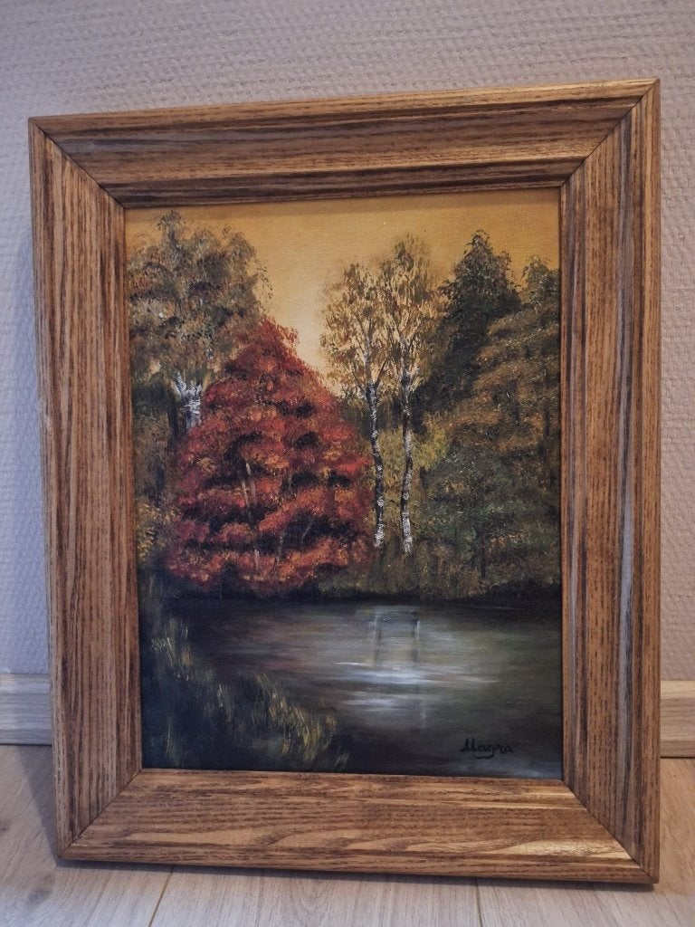 Schilderij herfst, Ophalen, Schilderij