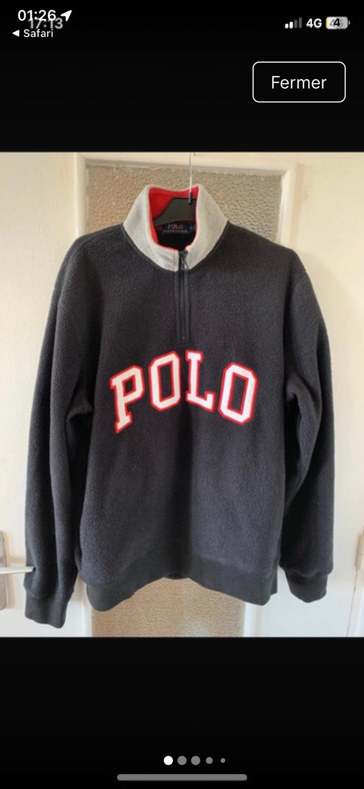 Polar Polo Ralph Lauren marineblauw M, Ophalen