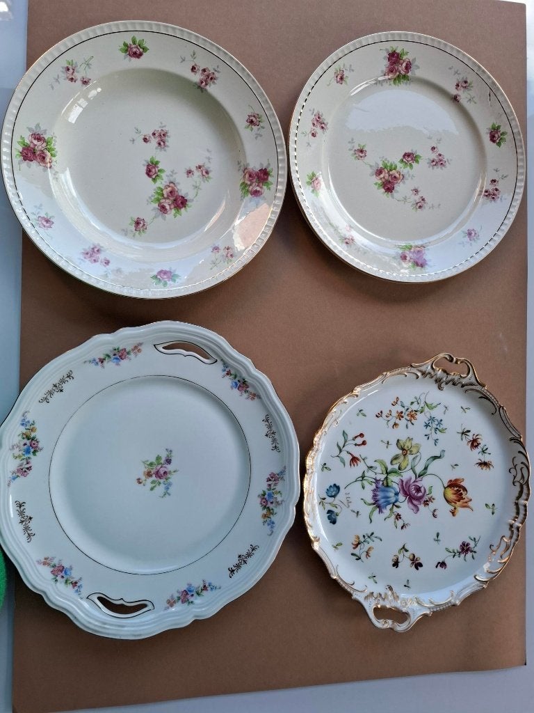assiettes, Enlèvement, Utilisé, Porcelaine, Autres styles