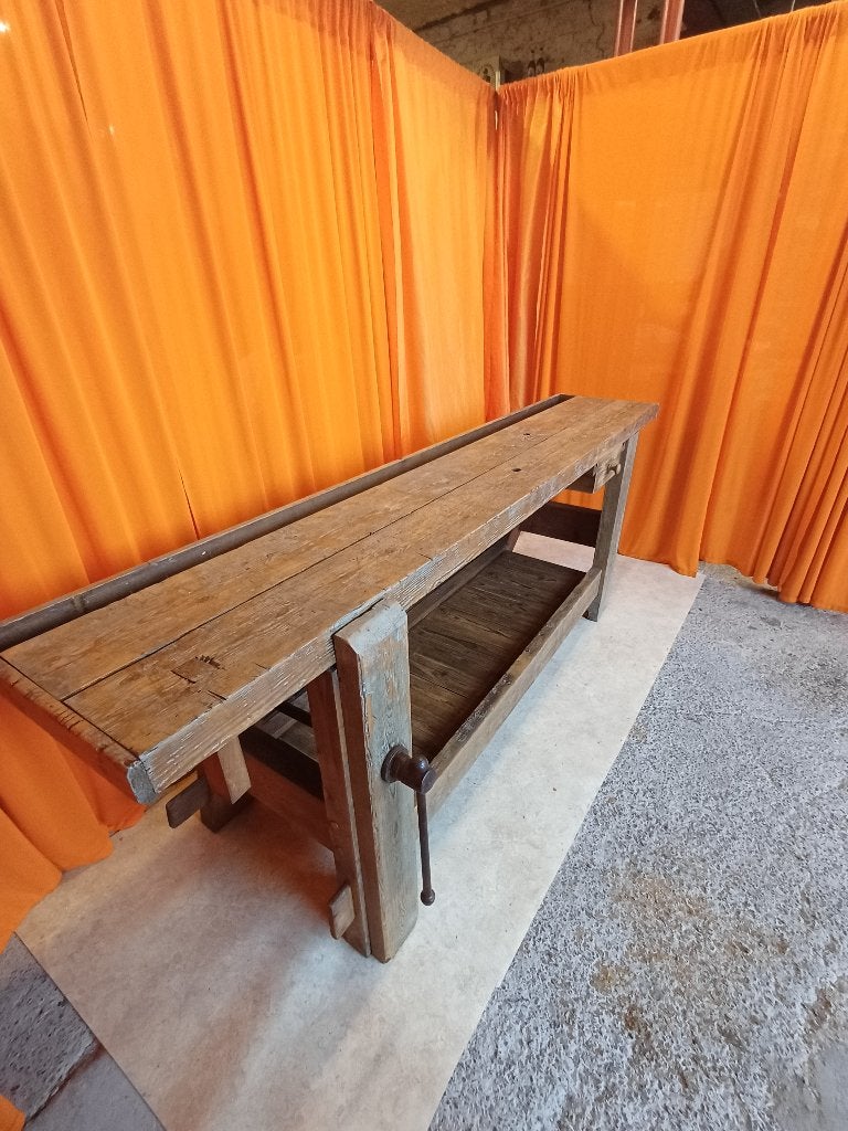 banc de menuisier ancien établi meuble de métier, Antiquités & Art, Enlèvement