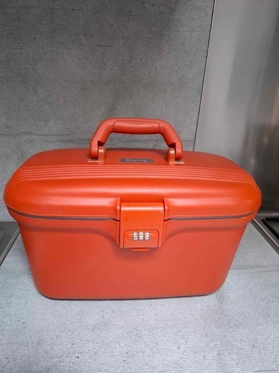 Oranje beautycase in harde kunststof, Enlèvement, Orange