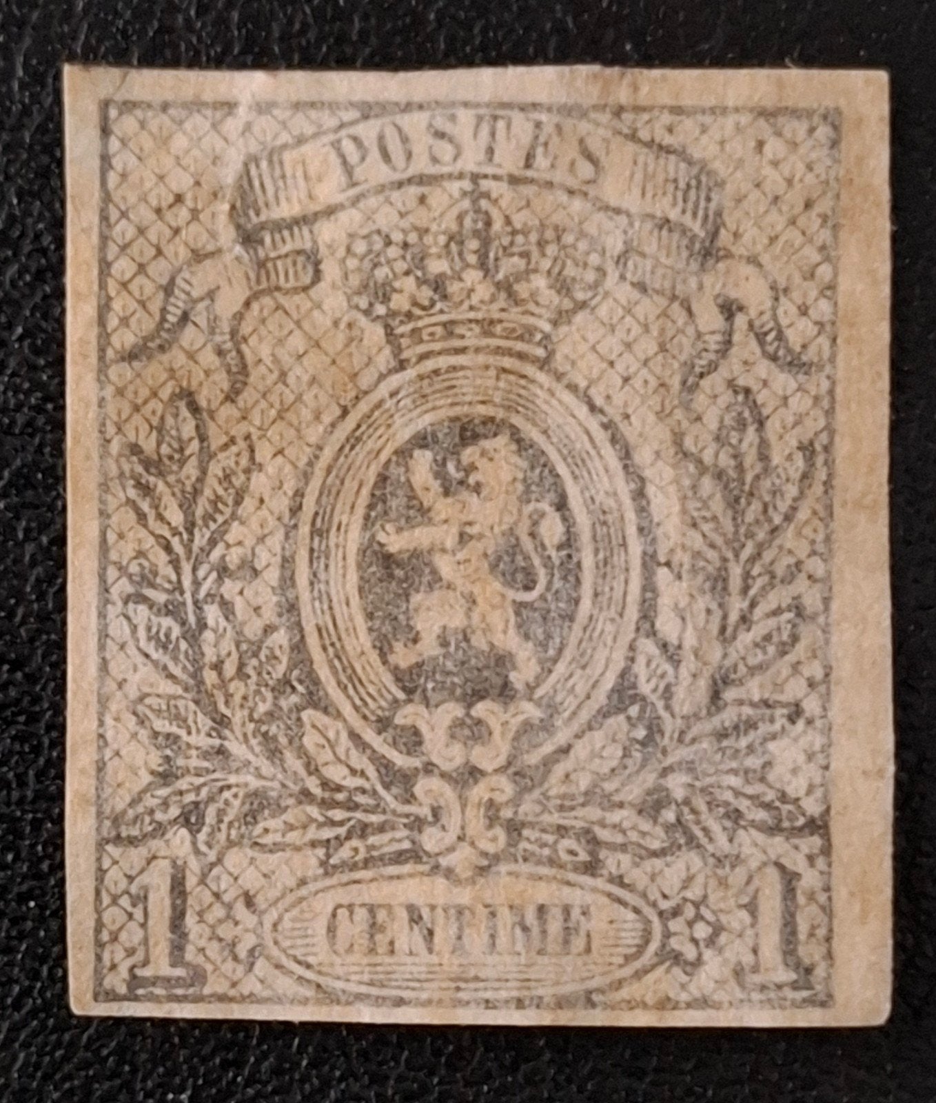 België: OBP 22 * Kleine leeuw 1866., Spoor van plakker, Frankeerzegel, Ophalen of Verzenden, Zonder stempel