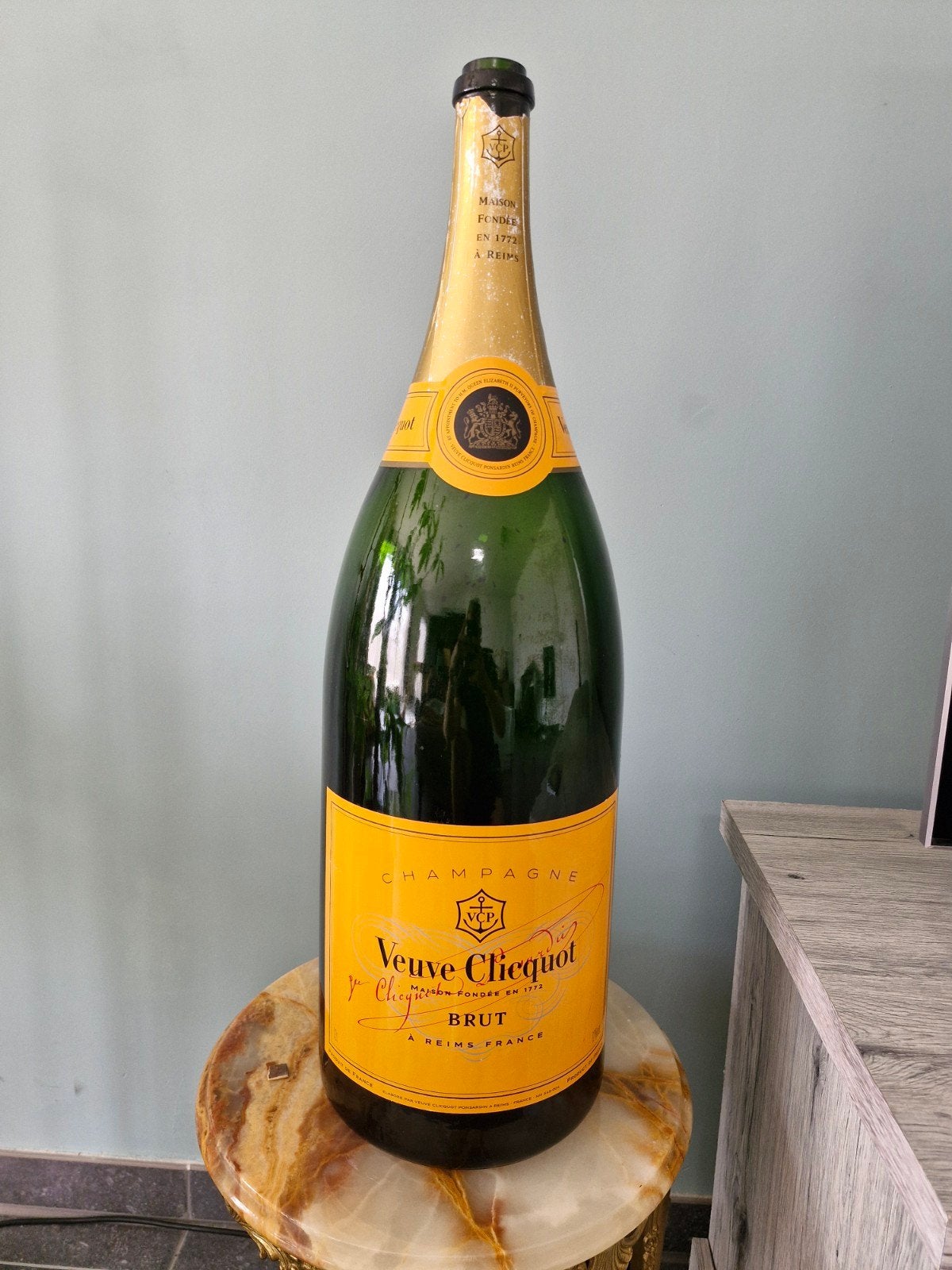 Bouteille de champagne Veuve Clicquot 12L — impressionnante, Collections, Enlèvement, France, Champagne