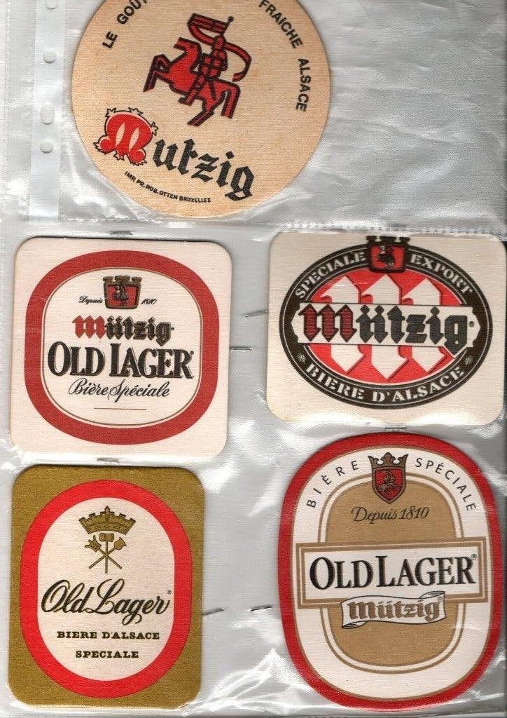 VIEUX SOUS-VERRES À BIÈRE SALES, Envoi, Comme neuf, Sous-bock