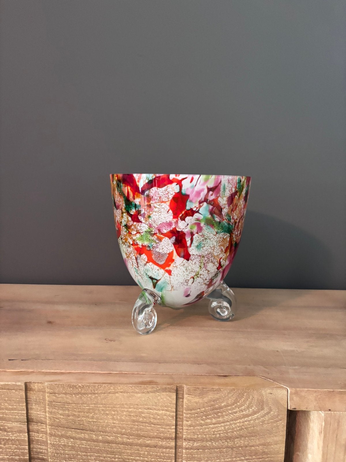 Magnifique vase Fidrio « Escargot » (soufflé à la bouche), Maison & Meubles, Accessoires pour la Maison | Vases, Comme neuf, Multicolore