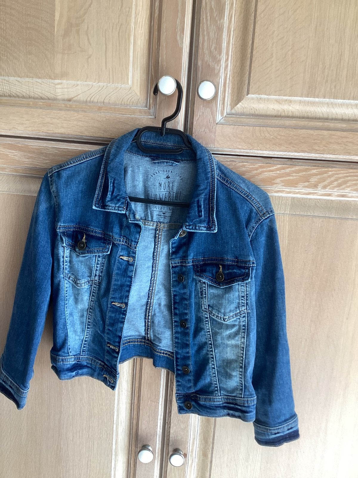 Tom Tailor jeansjasje - Maat M, Kleding | Dames, Ophalen of Verzenden, Zo goed als nieuw, Maat 38/40 (M), Blauw