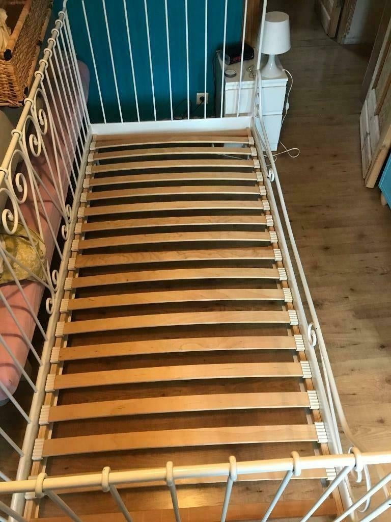 IKEA Meldal bed WIT, Ophalen, 90 cm, Wit, Zo goed als nieuw