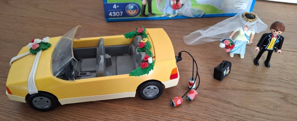 playmobil city life la voiture des mariés 4307, Utilisé, Véhicule, City life, Kit complet