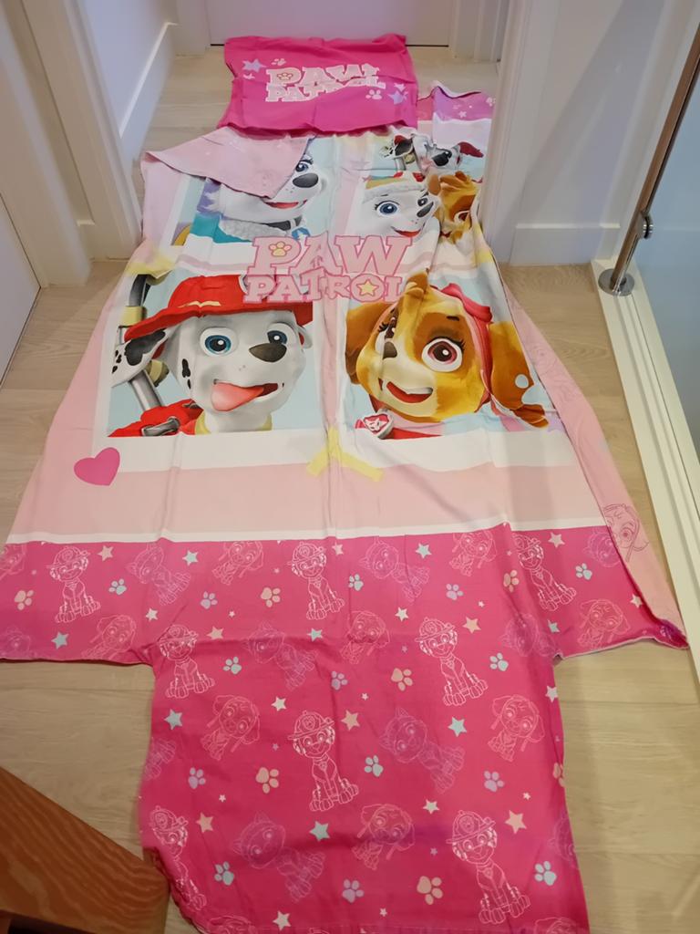 Dekbedovertrek paw patrol 1 persoonsbed, Kinderen en Baby's, Ophalen of Verzenden, Dekbedovertrek