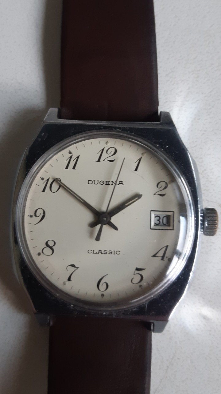 Montre Dugena pour homme, Enlèvement