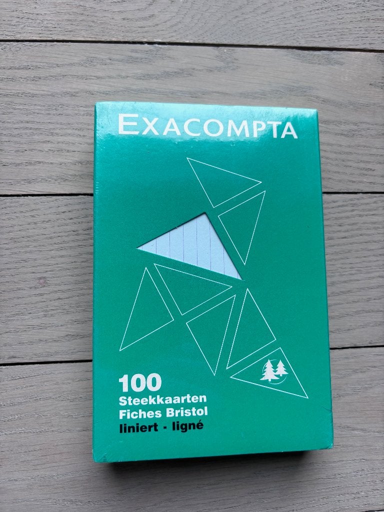 Exacompta steekkaarten 100 x 150mm, Divers, Enlèvement, Neuf