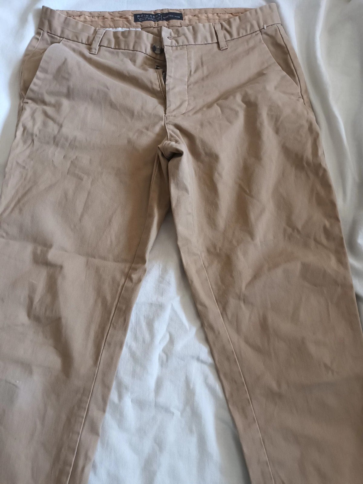 Pantalons longs, Envoi, Porté, Beige, Primark