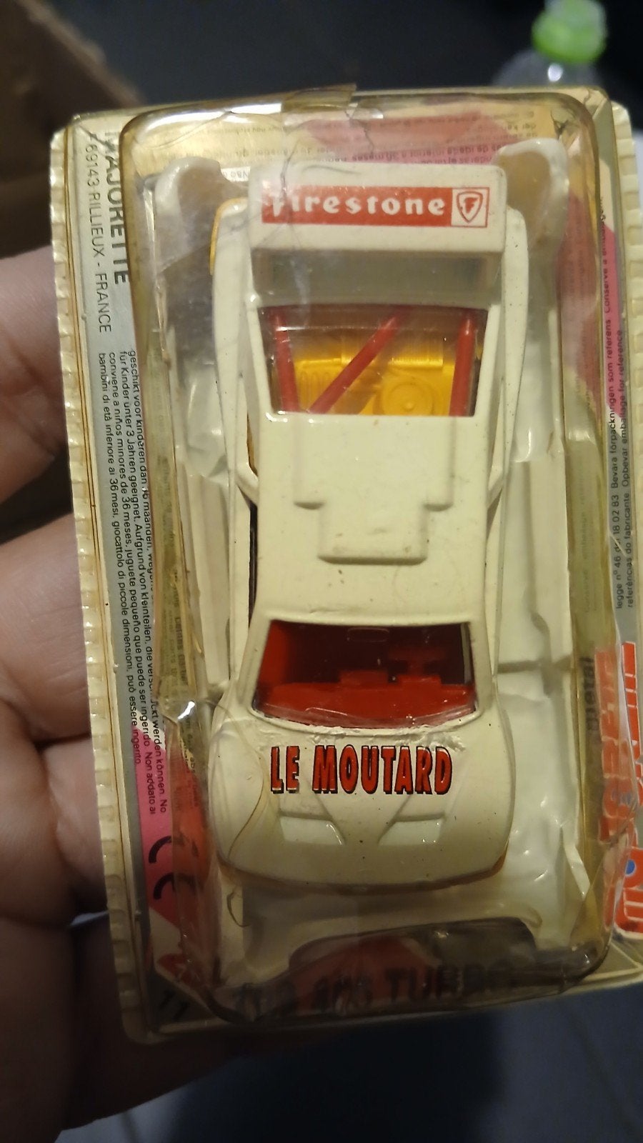 Majorette Peugeot 405 Turbo 16 "Le Moutard" Shell / Fireston, Collections, Enlèvement ou Envoi