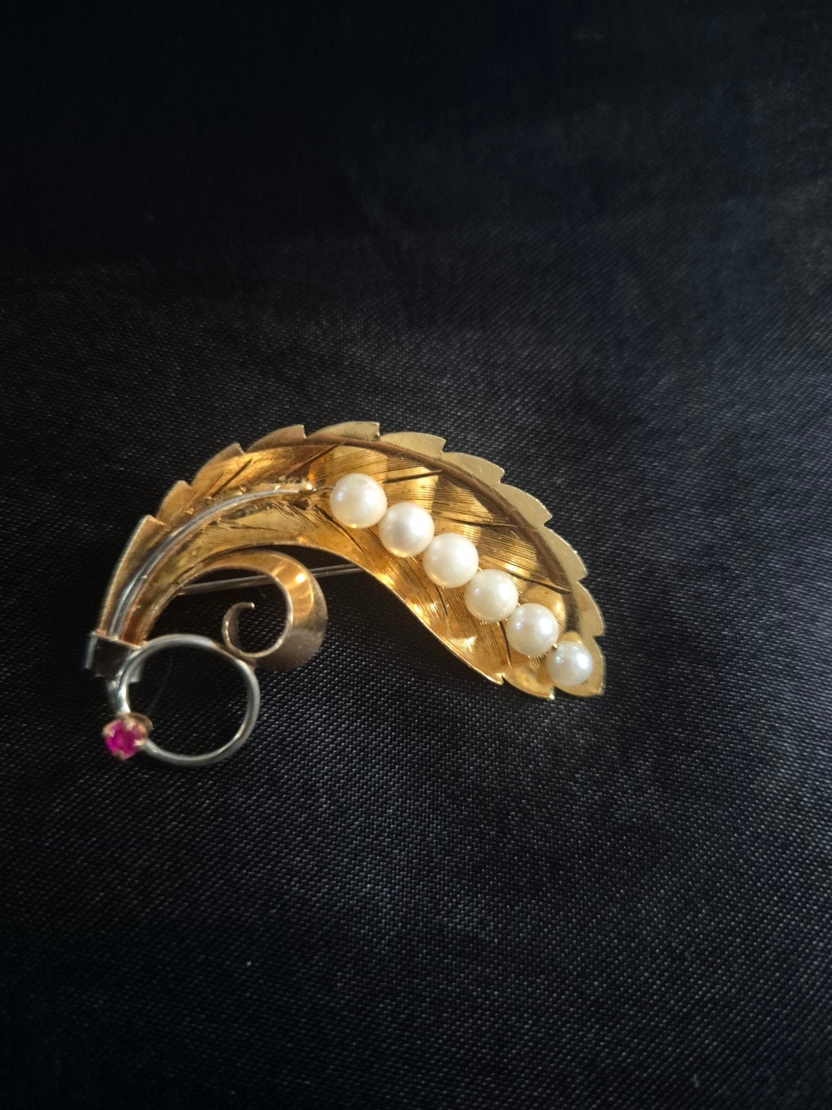 Broche antiek 14k goud, Ophalen, Goud
