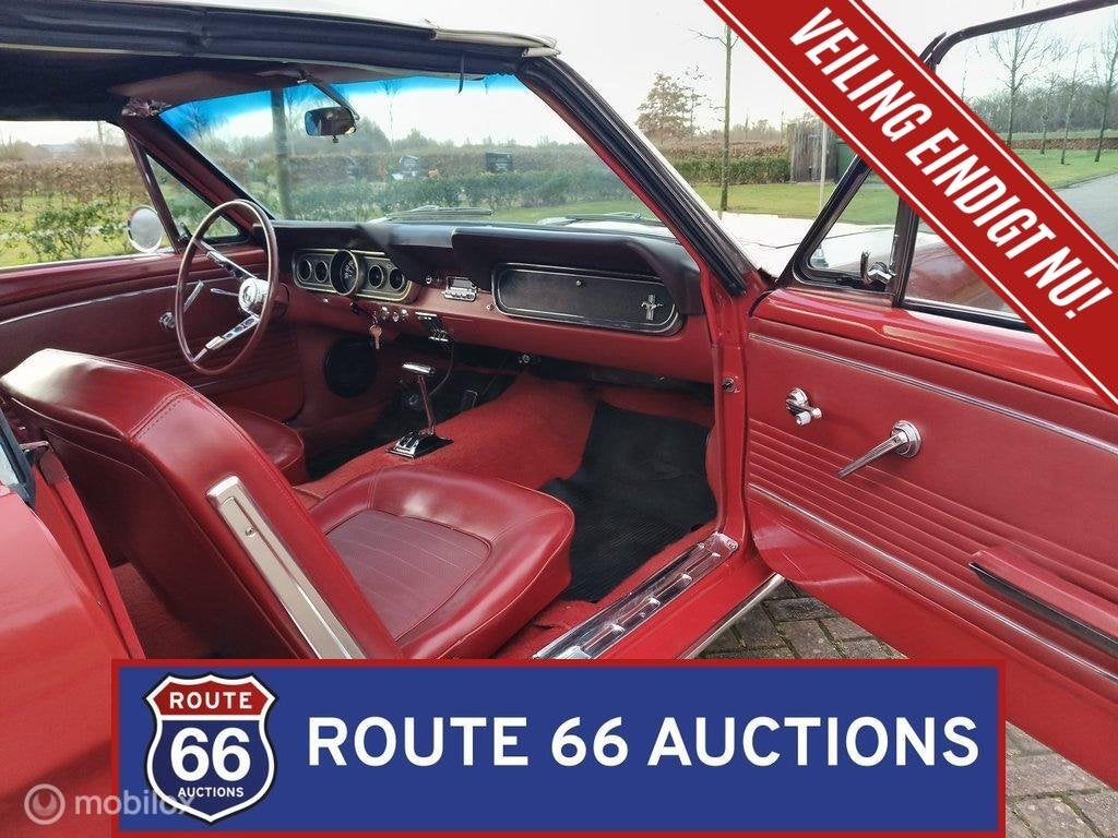 Ford Mustang Cabriolet | 1966 | Route 66 Auctions, Autos, Achat, Entreprise, Boîte manuelle, Autre carrosserie