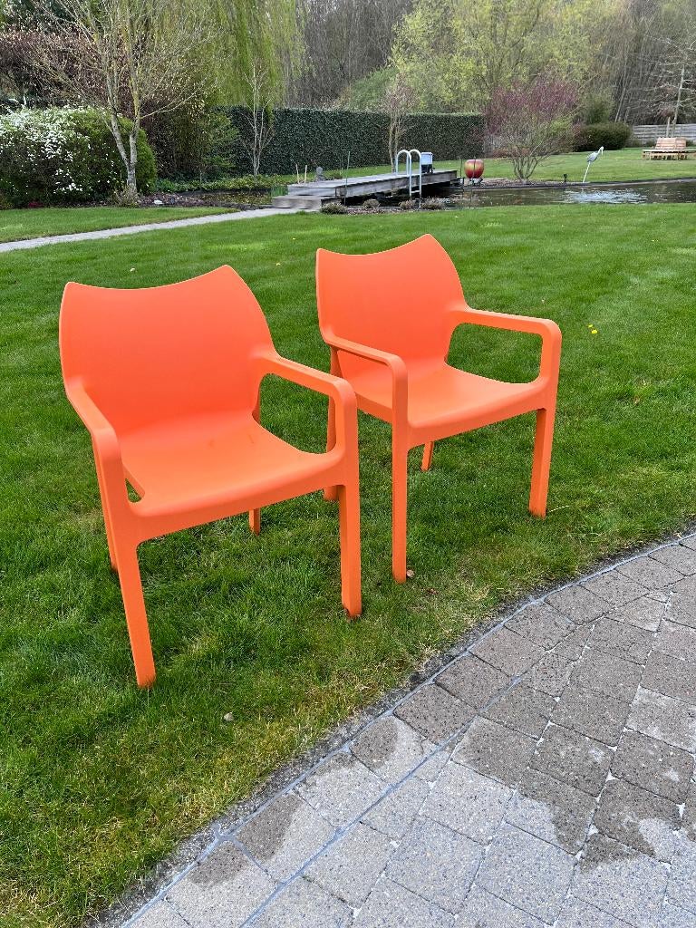 tuinstoelen ( exterioo), Ophalen, Zo goed als nieuw, Kunststof, Stapelbaar