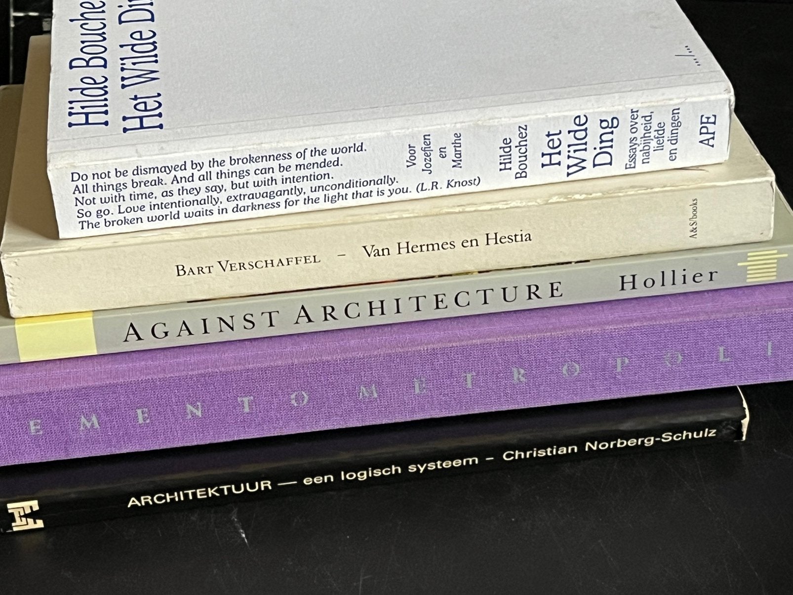 5x architectuur theorie, Livres, Enlèvement, Comme neuf