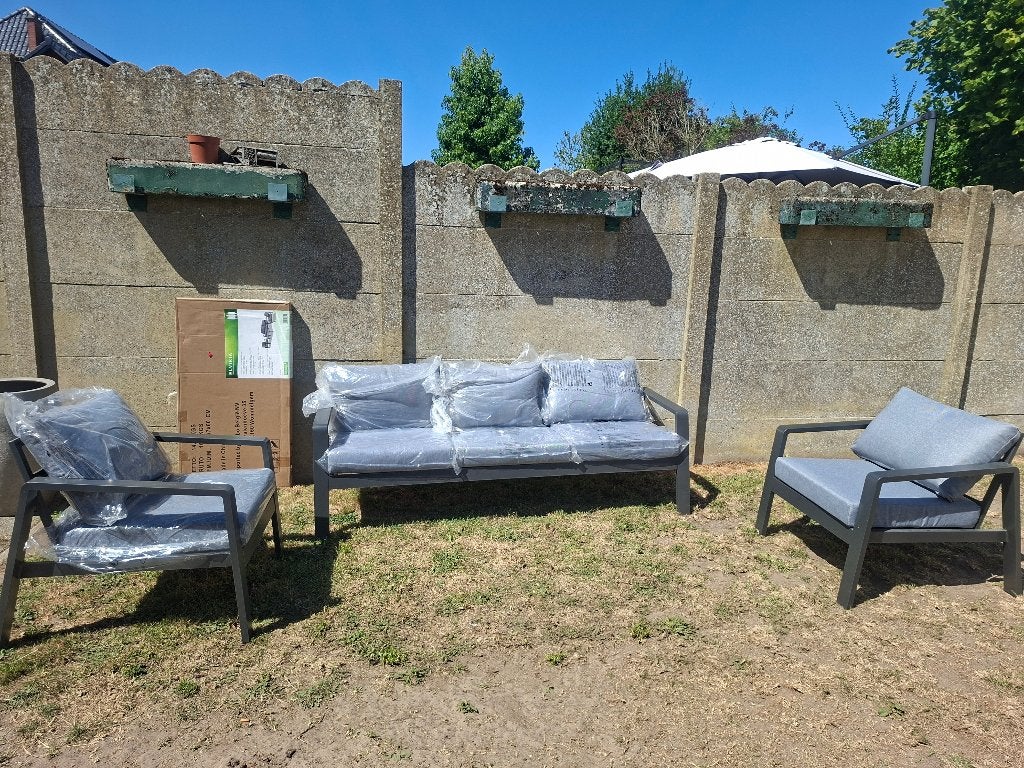 Tuinset - loungeset, Jardin & Terrasse, Neuf, 5 places, Aluminium, Enlèvement