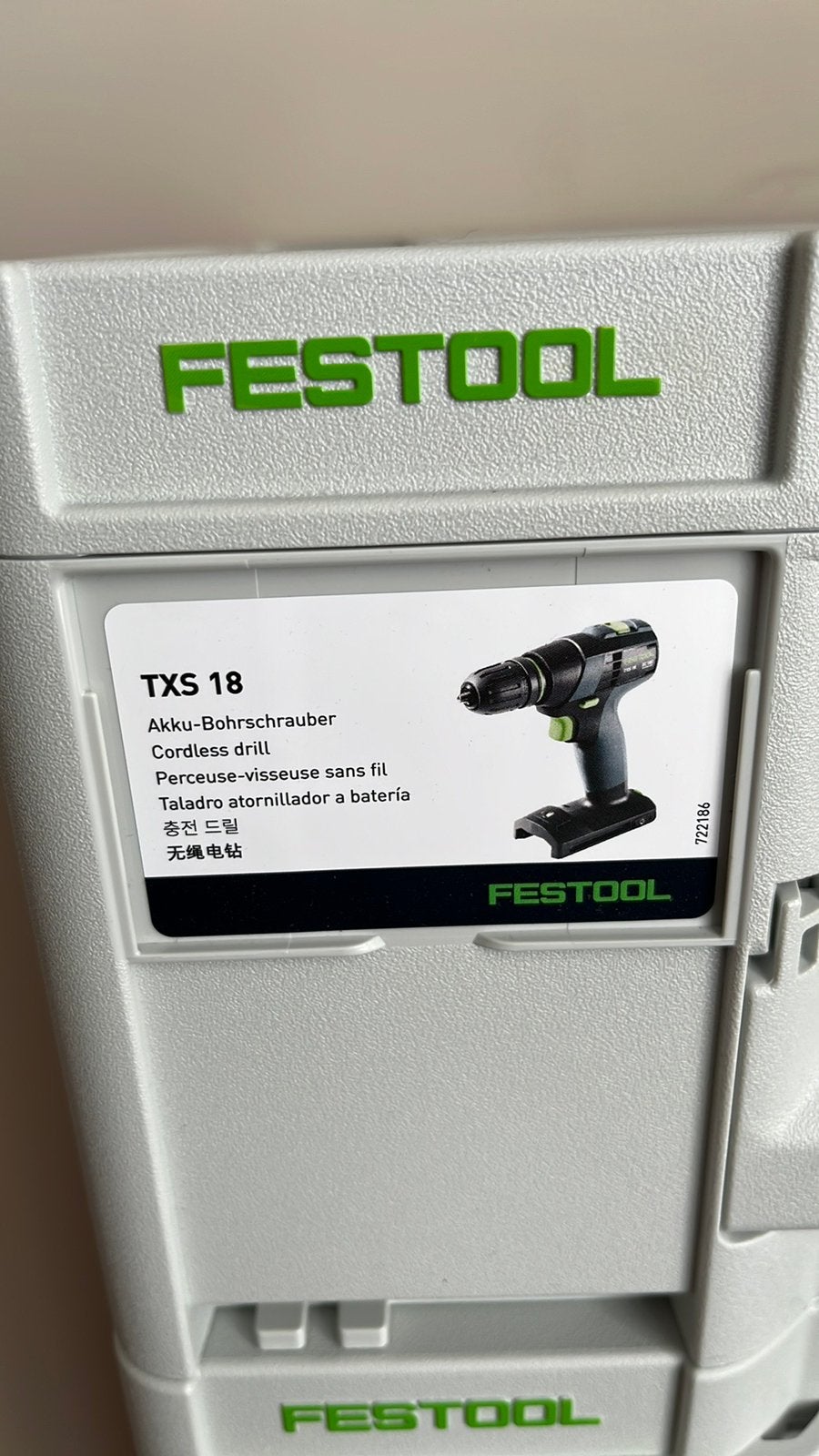 Nieuwe Festool cxs- txs- tid 18 volt met garantie, Doe-het-zelf en Bouw, Gereedschap | Boormachines, Ophalen, Nieuw, Boor- en Schroefmachine