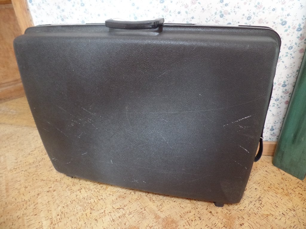 VALISE SAMSONITE, GRANDE, NOIRE, Gebruikt, Hard kunststof, 70 cm of meer, Minder dan 35 cm