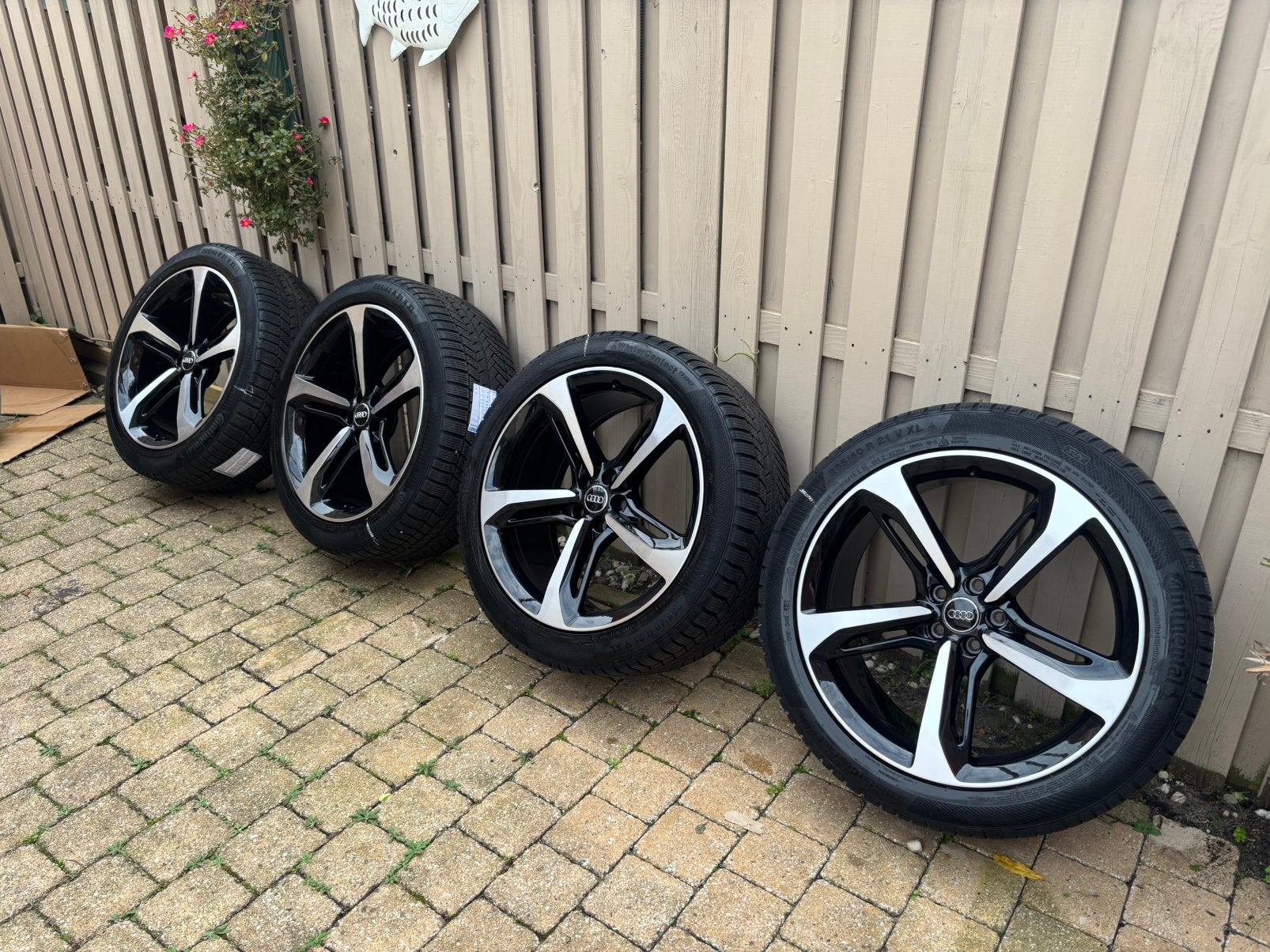 Winterset! Originele Audi Q7/SQ7 E tron Q8 21 inch velgen, Ophalen, 285 mm, Banden en Velgen, Nieuw