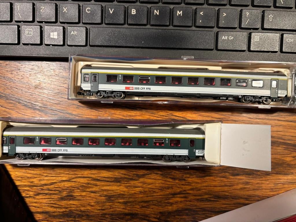 WAGONS INTERURBAINS NSR ROCO SBB 1/160, Enlèvement ou Envoi, Wagon, Comme neuf, Roco