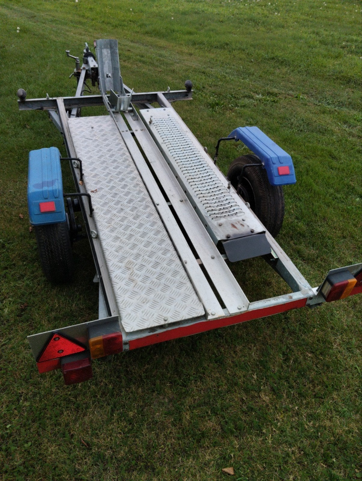 aanhanger voor transport moto, Ophalen