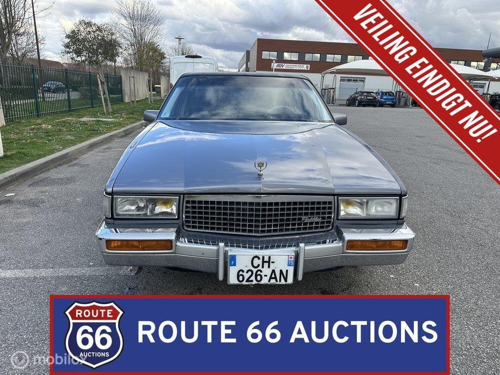 Cadillac DeVille | 1991 | Route 66 Auctions, Auto's, Cadillac, Zwart, Bedrijf, Handgeschakeld
