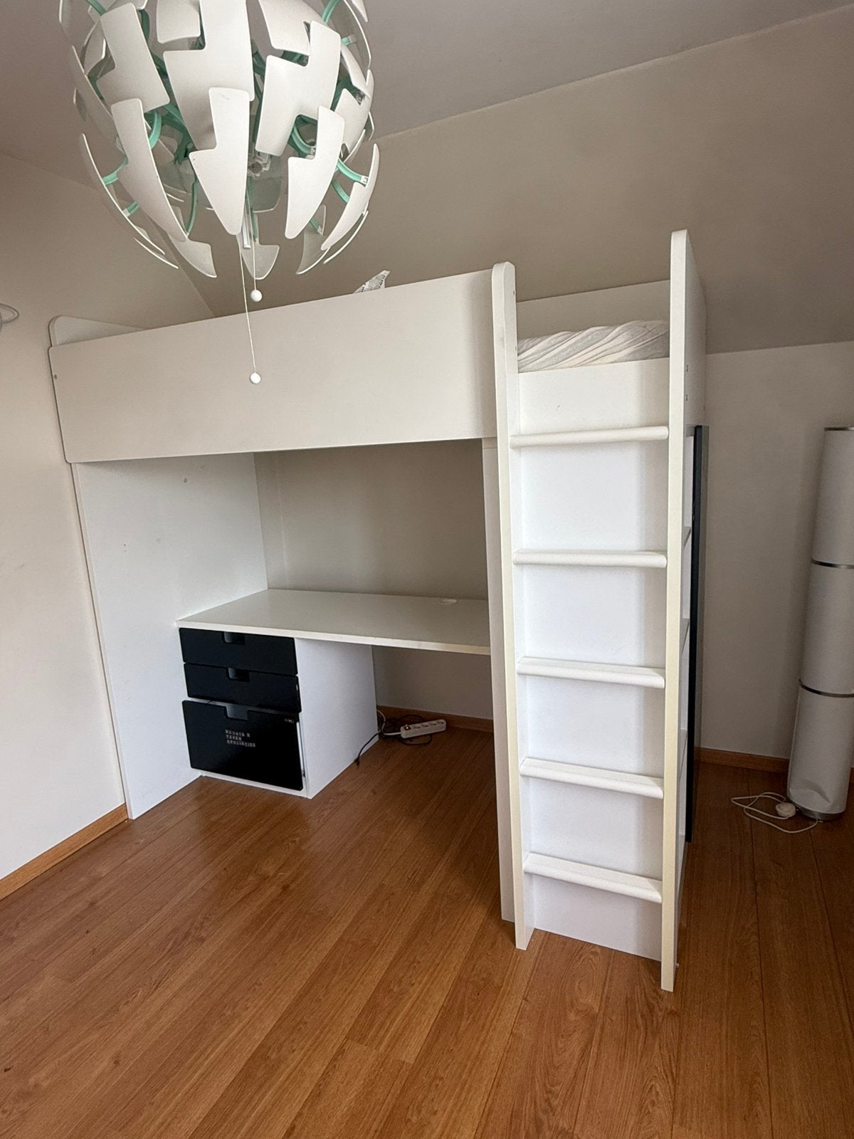 Hoogslaper met bureau, Ophalen, Gebruikt, Hoogslaper