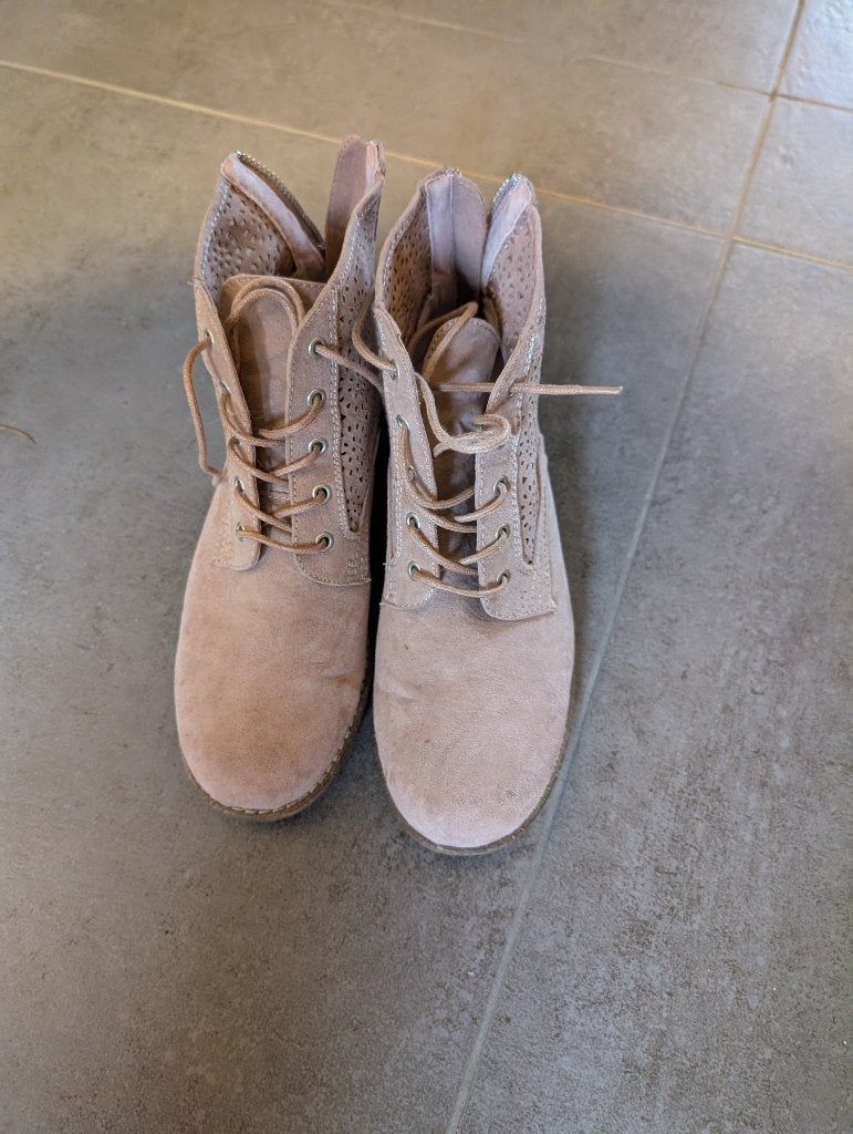Damesschoen, Kleding | Dames, Schoenen, Ophalen, Lage of Enkellaarzen, Zo goed als nieuw, Roze