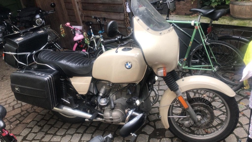 Oldtimer moto BMW R100/7, Motoren, Cardan-aandrijving, 2 cilinders, Motorrijbewijs A, Gebruikt