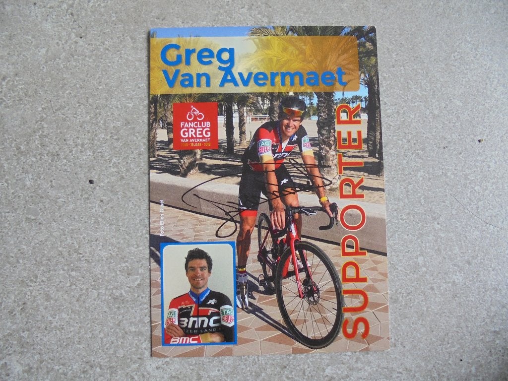 Wielerfoto Greg Van Avermaet, Verzenden