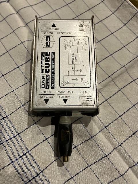 DAP Audio Stage Cube SC-23 Passive DI Box, Ophalen of Verzenden, Gebruikt, Audio