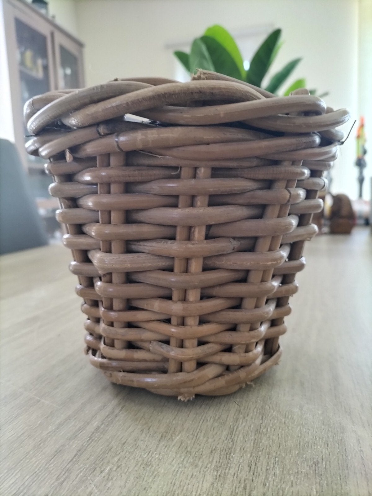 Bloempot 'Rotan' 15cm, Ophalen of Verzenden