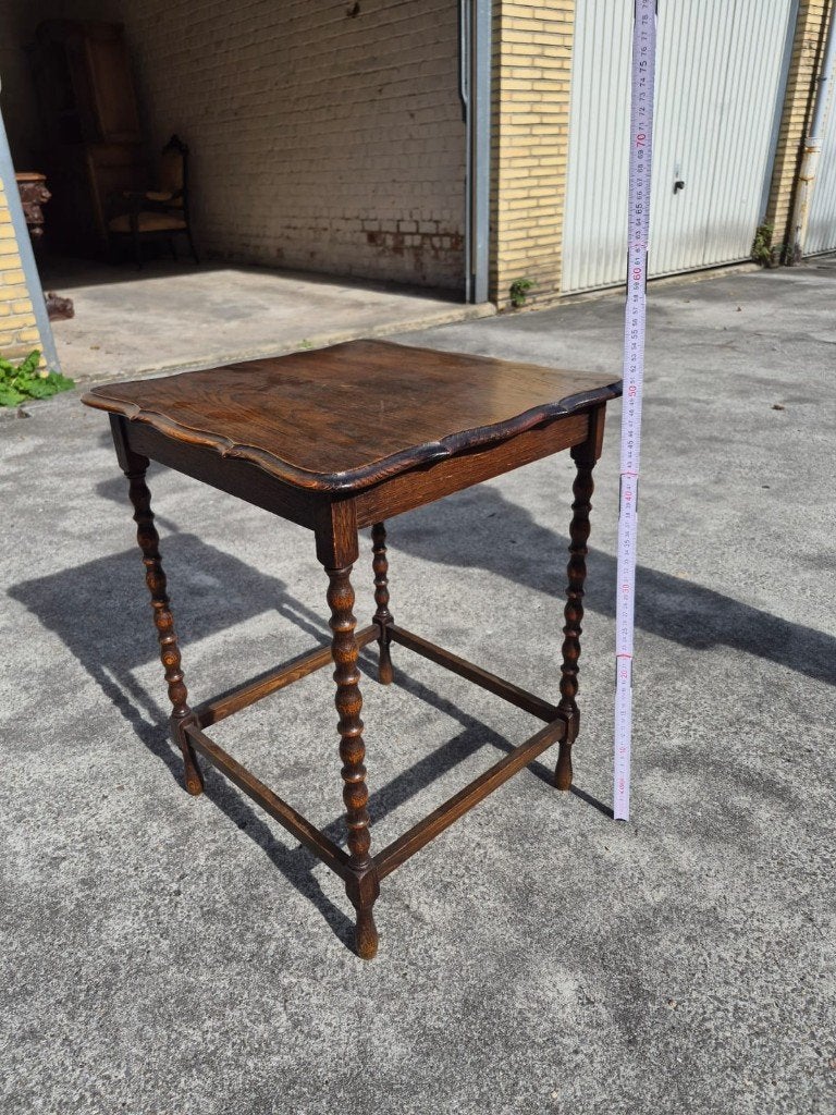 table d'appoint style vintage, Maison & Meubles, Moins de 55 cm, Enlèvement, Bois, Carré