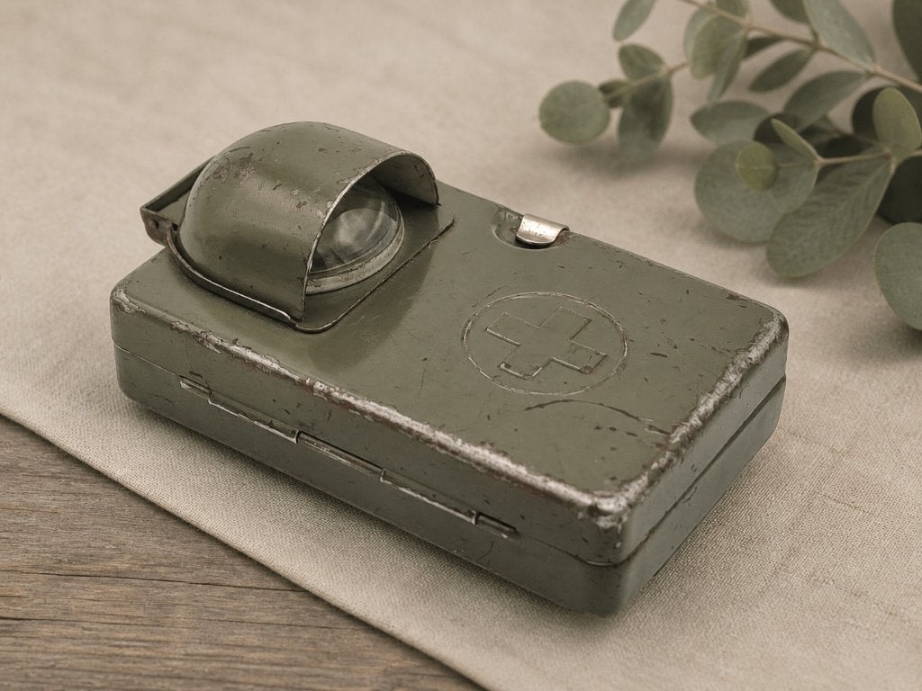 Vintage - militaire zaklamp - 1940 - 1950, Ophalen of Verzenden