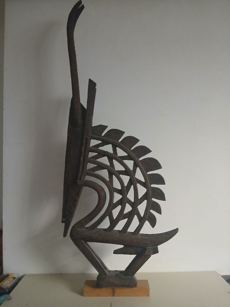 Sculpture africaine, Afrique, Bois, 1 mètre - 2 mètres, Masque