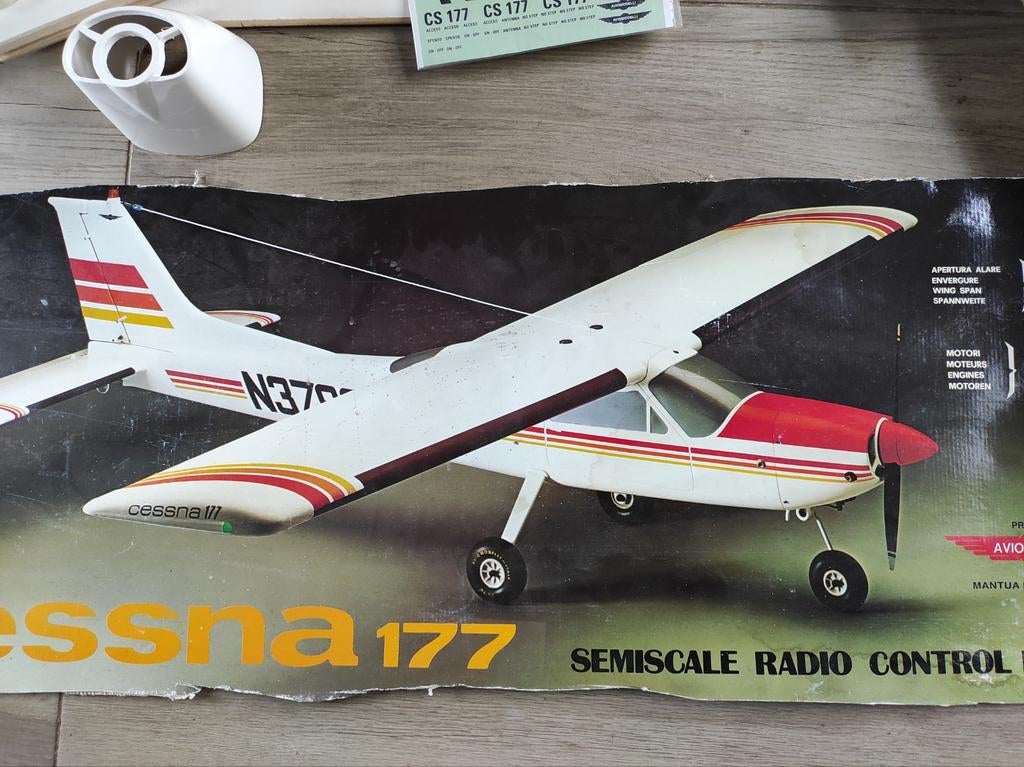 Aviomodelli Cessna 177 Partiellement construit, Enlèvement, Nitro