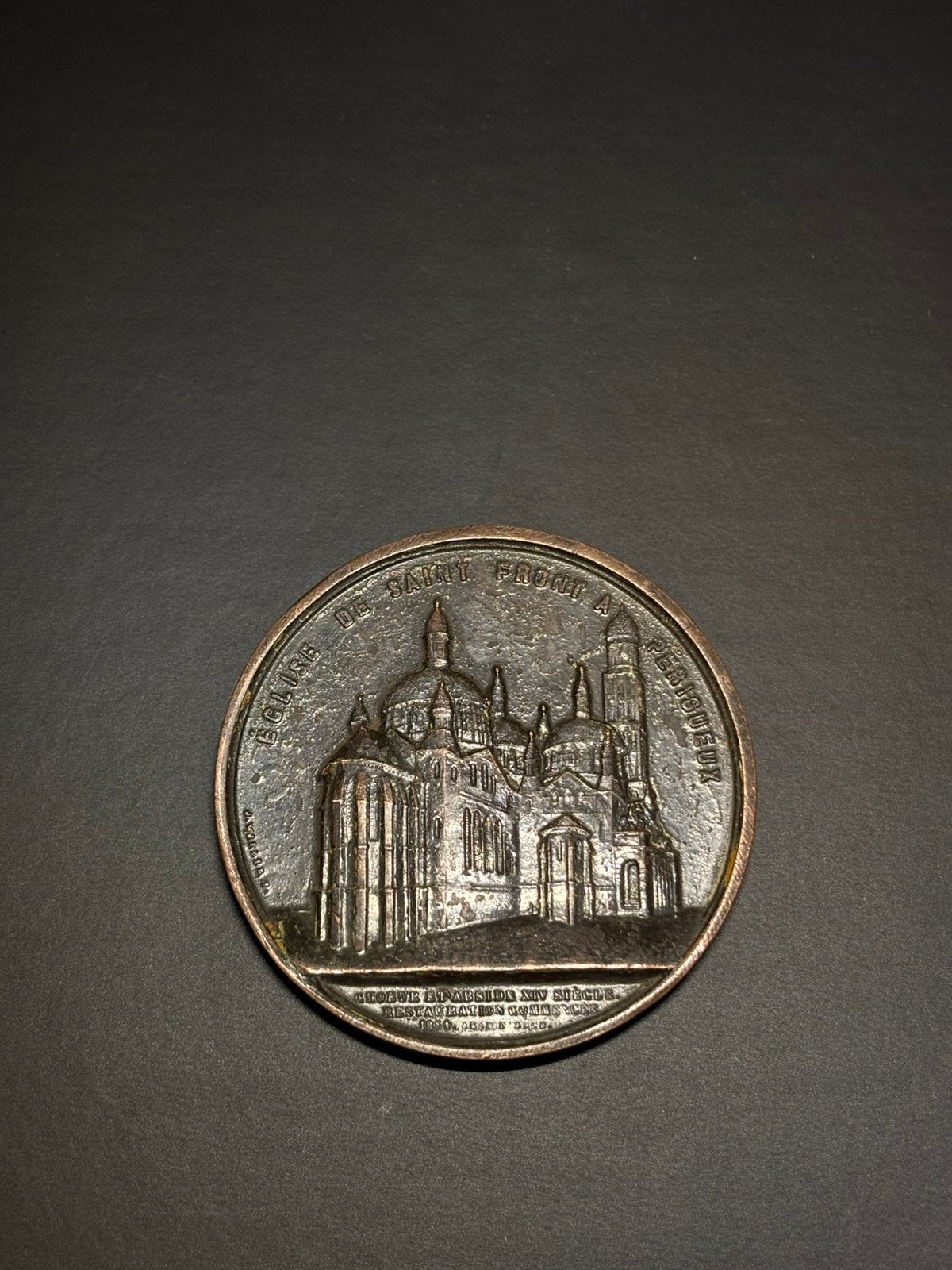 Jacques Wiener bronze medaille Eglise de perigieux, Postzegels en Munten, Munten | België, Ophalen of Verzenden, Brons