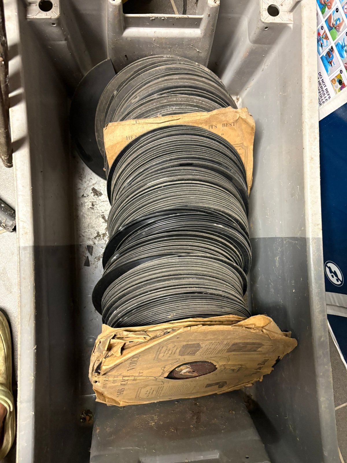 Te koop 78 toeren platen heel doos voor vaste prijs 50€, Ophalen, Gebruikt