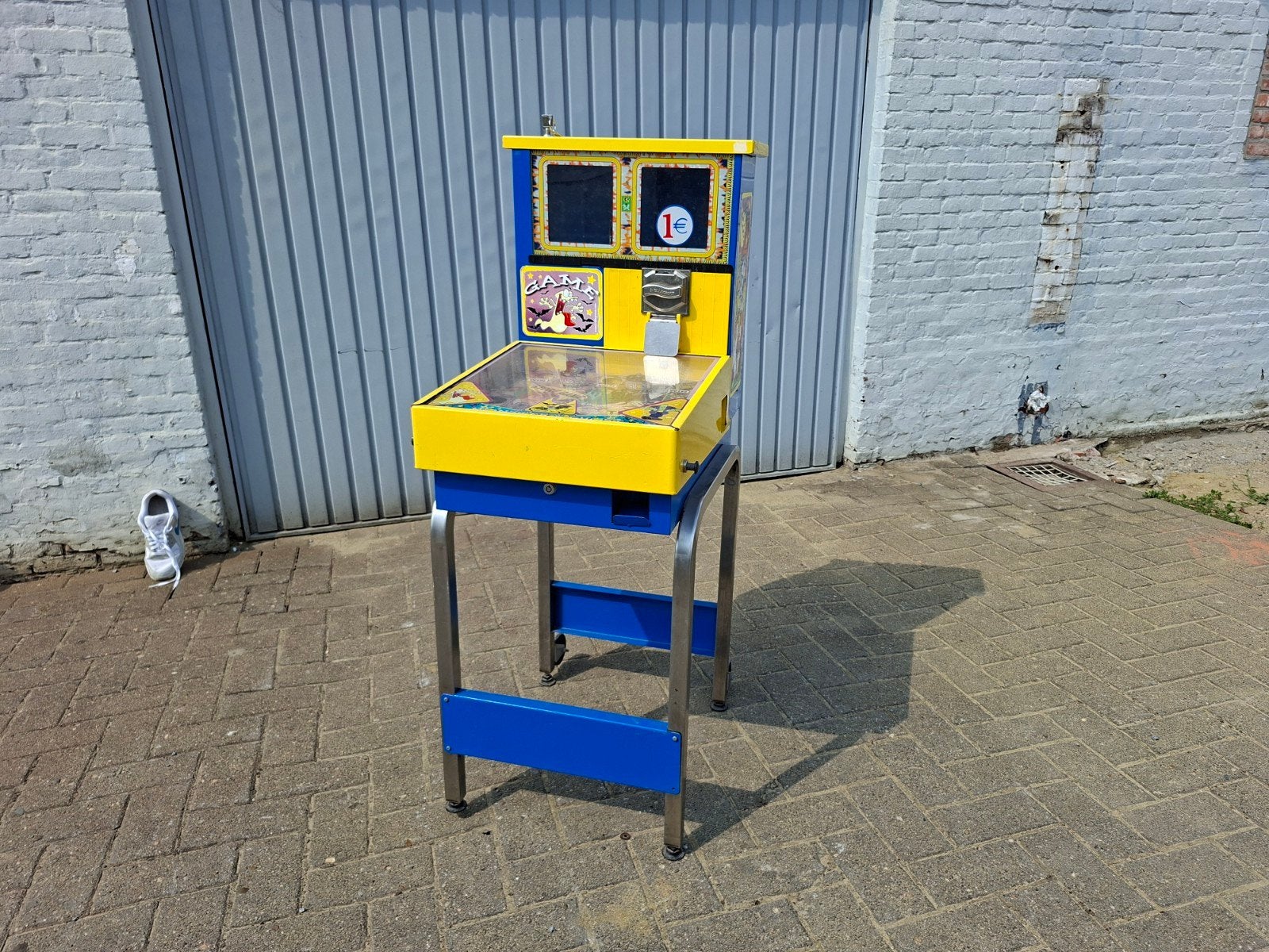 Mechanische flipperkast / Kauwgomballen automaat, Ophalen, Mechanisch, Flipperkast